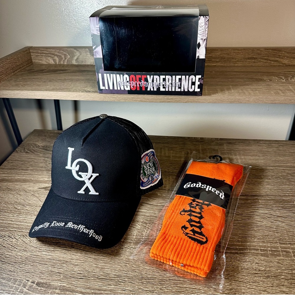 2021 LOX HAT GODSPEED NYC TRUCKER MESH SNAPBACK OG BLACK RARE NIB